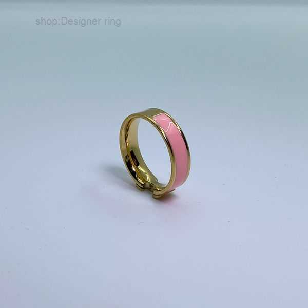 

Band Rings Designer h Man Woman Deluxe High End Enamel Letter Unisex Classic Fashion Titanium Steel 18k Gold Party Wedding Christmas Jewelry Gifts 4 PST7