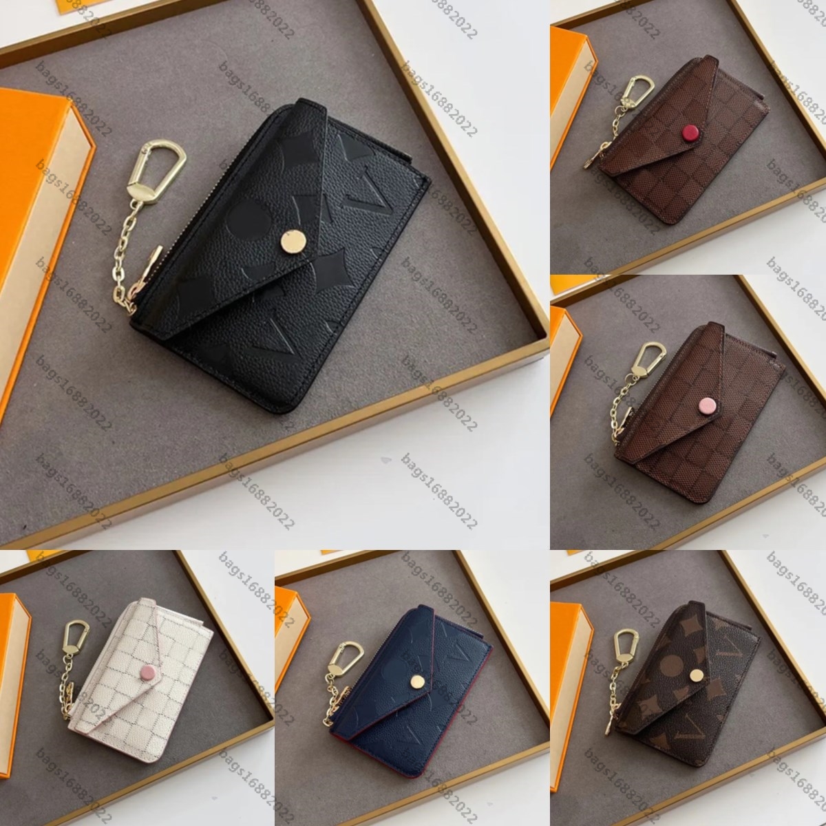 

luxury designer wallets bag luxury Recto Verso purse men women clutch bags Highs quality flower letter coin purses Louisitys 1 viutonity zipper purses original box, Add box