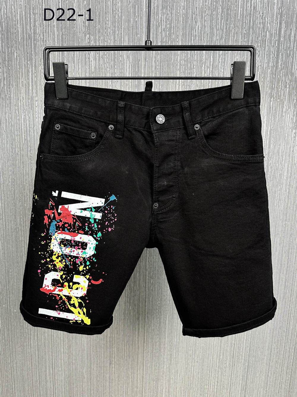

Men Denim Cool Guy Designer Shorts Jeans Embroidery Pants Holes Trouser DSQ2 D2 Dsquared2 Dsquared 2 Italy Size 44-54 #D22, D22