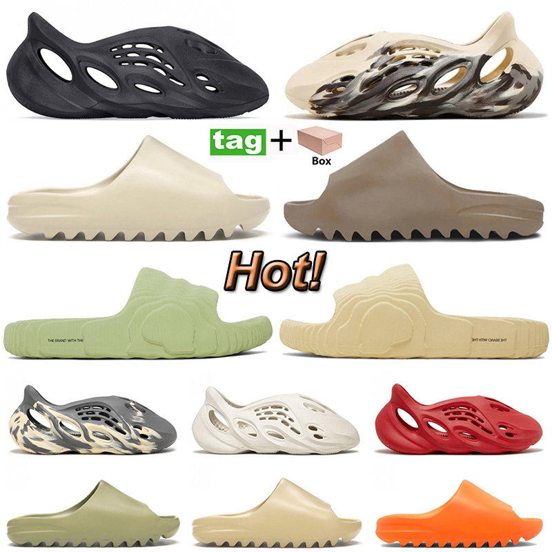 

Designer Slipper Men Women Foam Runner free shipping Onyx Slide Sandals MX Moon Grey Black Sand Slippers Ochre Core Bone Resin Desert West pantoufle Slides Shoes, #22