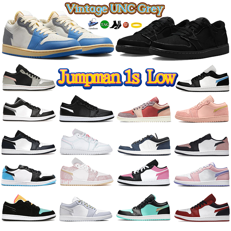 

Jumpman 1 1s Low Shoe Men Vintage UNC Grey TS Black Phantom Banned Diamond Shorts True Blue SE Arctic Punch Sneakers Mens Womens Casual Shoe Designer Trainers US 5.5-11, 34 gs aurora green