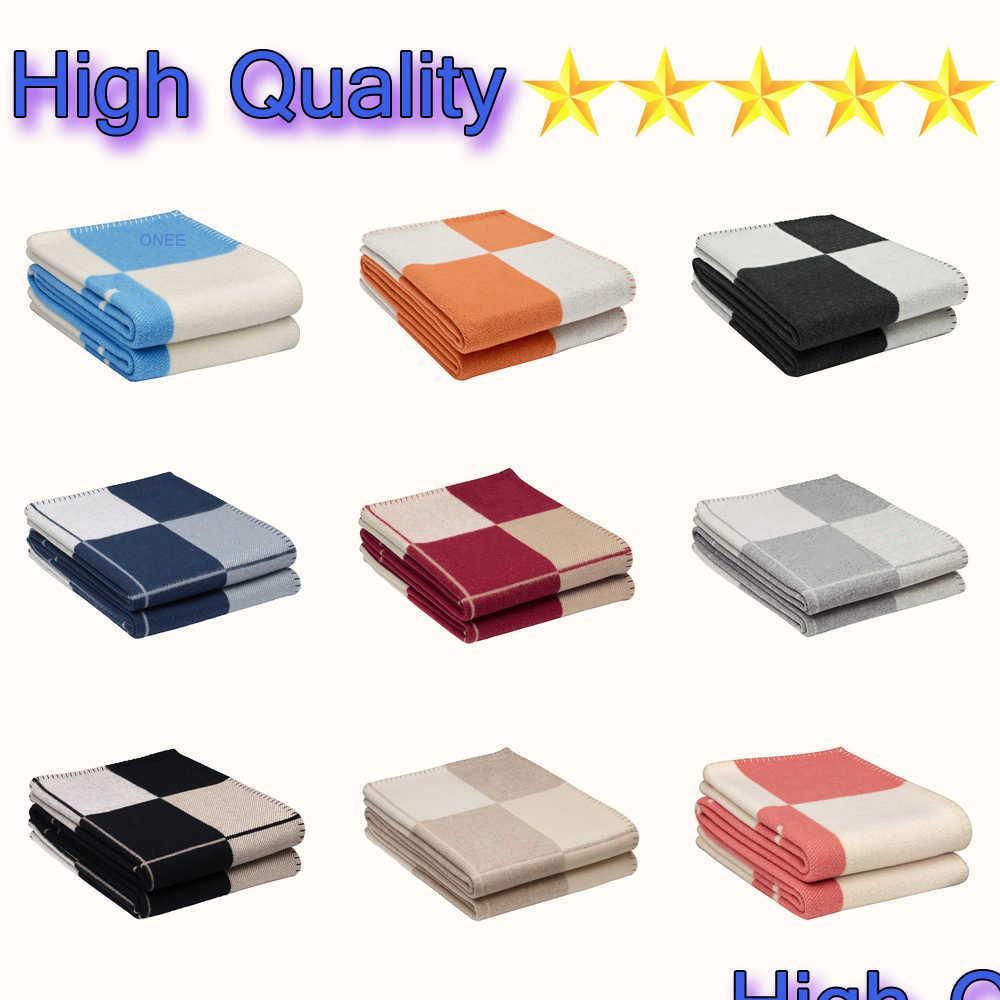 

Blankets Letter Cashmere Designer Blanket Soft Wool Scarf Shawl Portable Warm Plaid Sofa Bed Fleece Knitted Throw  Drop Del Dhwxw