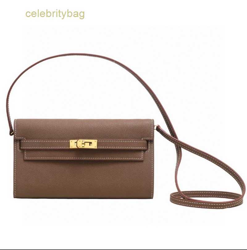 

Designer Kellies Handbags Hemres Leather Genuine 2023h New Palm Pattern Bag Long Women's Wallet Hand Grab Chain Strap One Shoulder Backpack has logo PROV, Leather shoulder strap with elephant