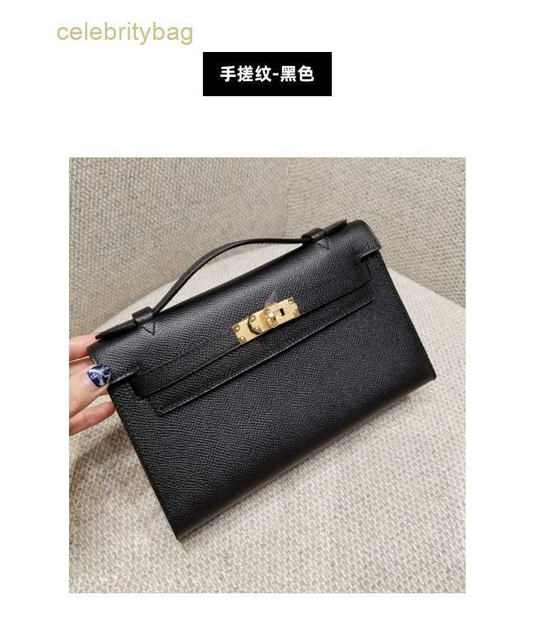 

Designer Kellies Handbags Hemres New Generation 2023 Bag Pig Nose Chain Leather Palm Pattern Women's One Shoulder Handheld Mini has logo BWJM, Pink swift leather silver button