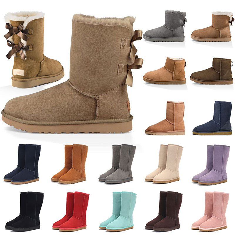 2024 Designer boot Womens over the knee Snow bottes Mini Booties Lady Girl Snow Boot Plush Half Ankle Full Fur Fluffy Mules Booties Boots Women Outd