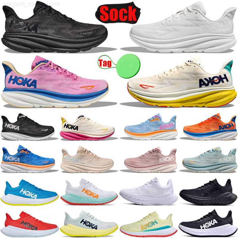 

hoka hokas one shoes clifton 9 X 2 X2 designer men women Triple Black White Passion Fruit Cyclamen Blanc De Blanc mens womens shoe trainers sneakers, #6 blanc de blanc