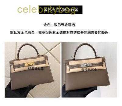 

Designer Kel1ys Handbags Hermss women's Luxury leather Classic second-generation Mini hand Women's palm grain cowhide one shoulder diagonal has logo QNHJ, Milk shake white hand pattern 19 inches