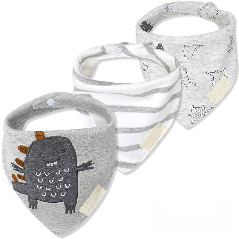 

3pcs Organic Cotton Baby Scarf Muslin Burp Cloth Bandana Bibs Newborn Baby Boy Infant Girl Toddler Winter Scarf Waterproof Bib