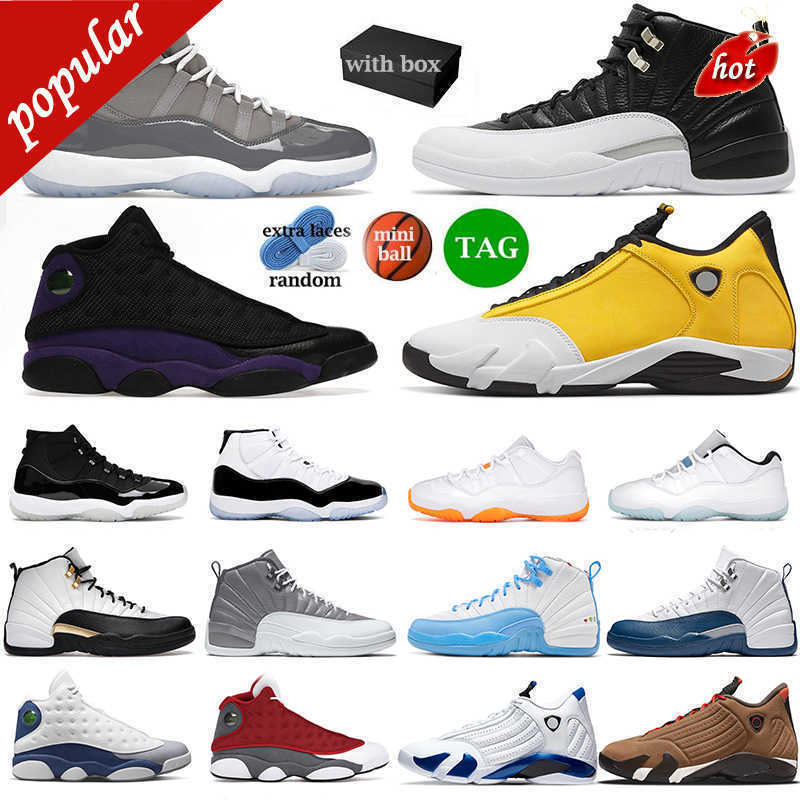 

S OG 11 12 13 14 With box basketball shoes men Jumpman 11s cool grey bred concord 12s Playoffs Royalty Taxi 13s Court Purple french blue 14s, 24