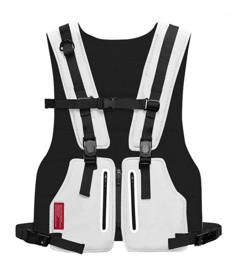 

Mini Men Chest Rig Outdoor Sports Waist Bag Streetwear Vest Phone Chest Bags Men Waistcoat11848028, White