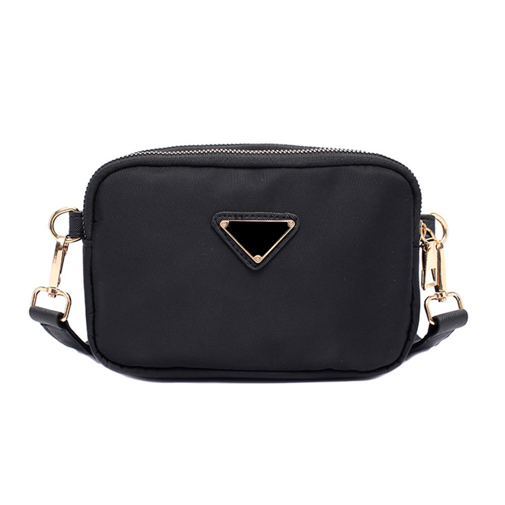 

Nylon Cross-Body Camera Bag Fashion Style Plain Color Gift For Girls Ladies Diagonal Women's Bag Camera Bag Mini Bag, Black