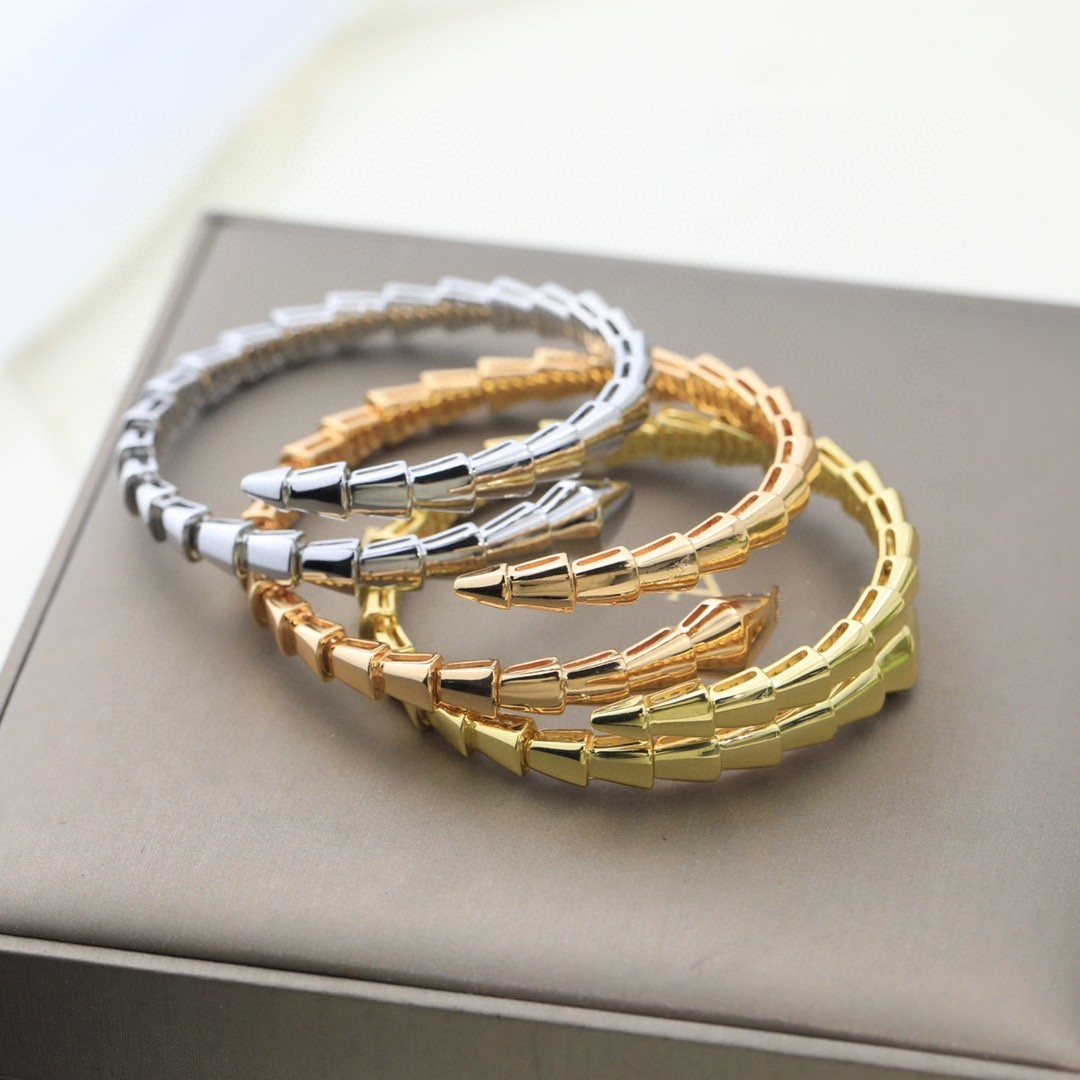 

European and American Style Snake Bracelet Smooth Face Simple Snake Bone Women's Bracelet Favorite Jewelry Network Popular Style