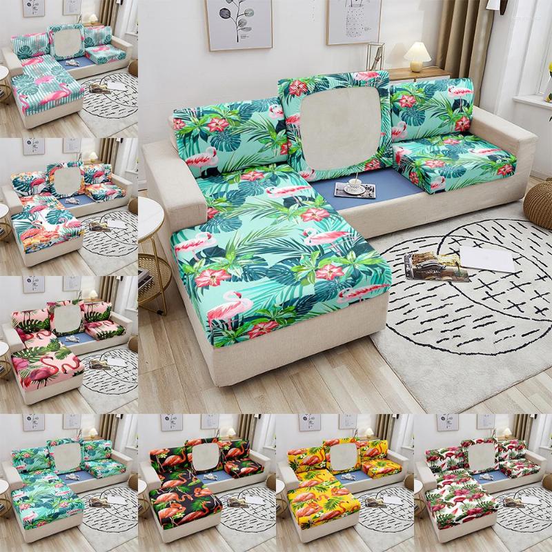 

Chair Covers Flamingo Printed Sofa Slipcover Stretch Seat Cover Living Room Furniture Protector Elastic Couch 1/2/3/4 Seater