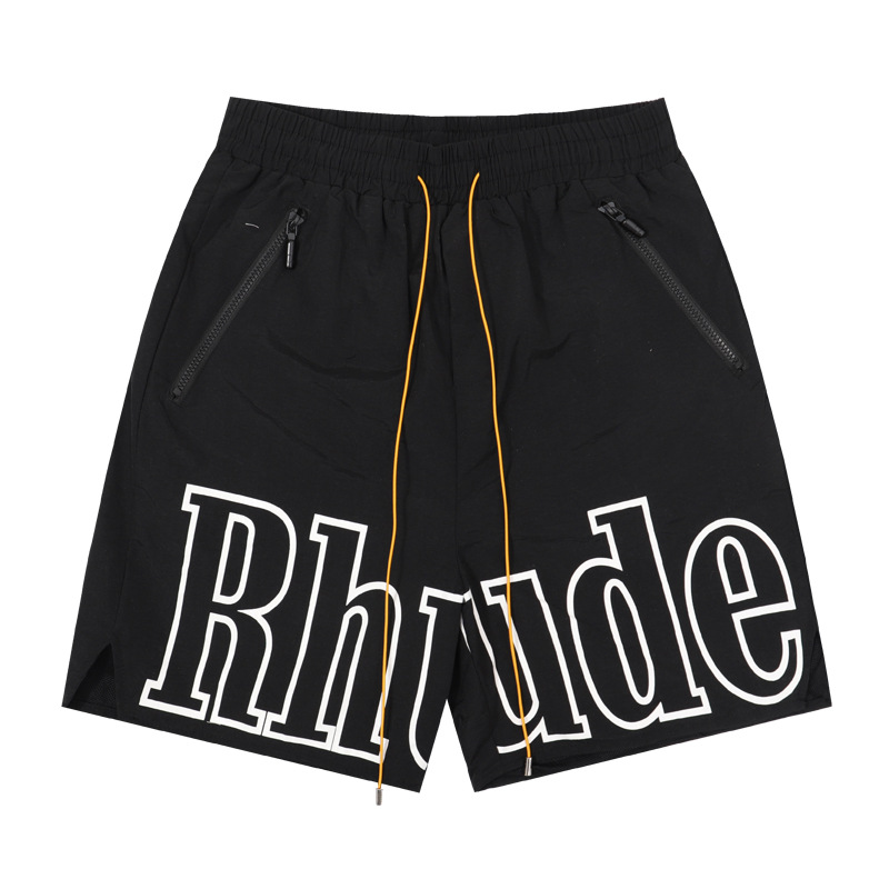 

designer shorts men shorts mens shorts letter casual sports beach shorts zip letter multi-color shorts men drawstring mustard color Mid waist -XL sizes lpm, No1