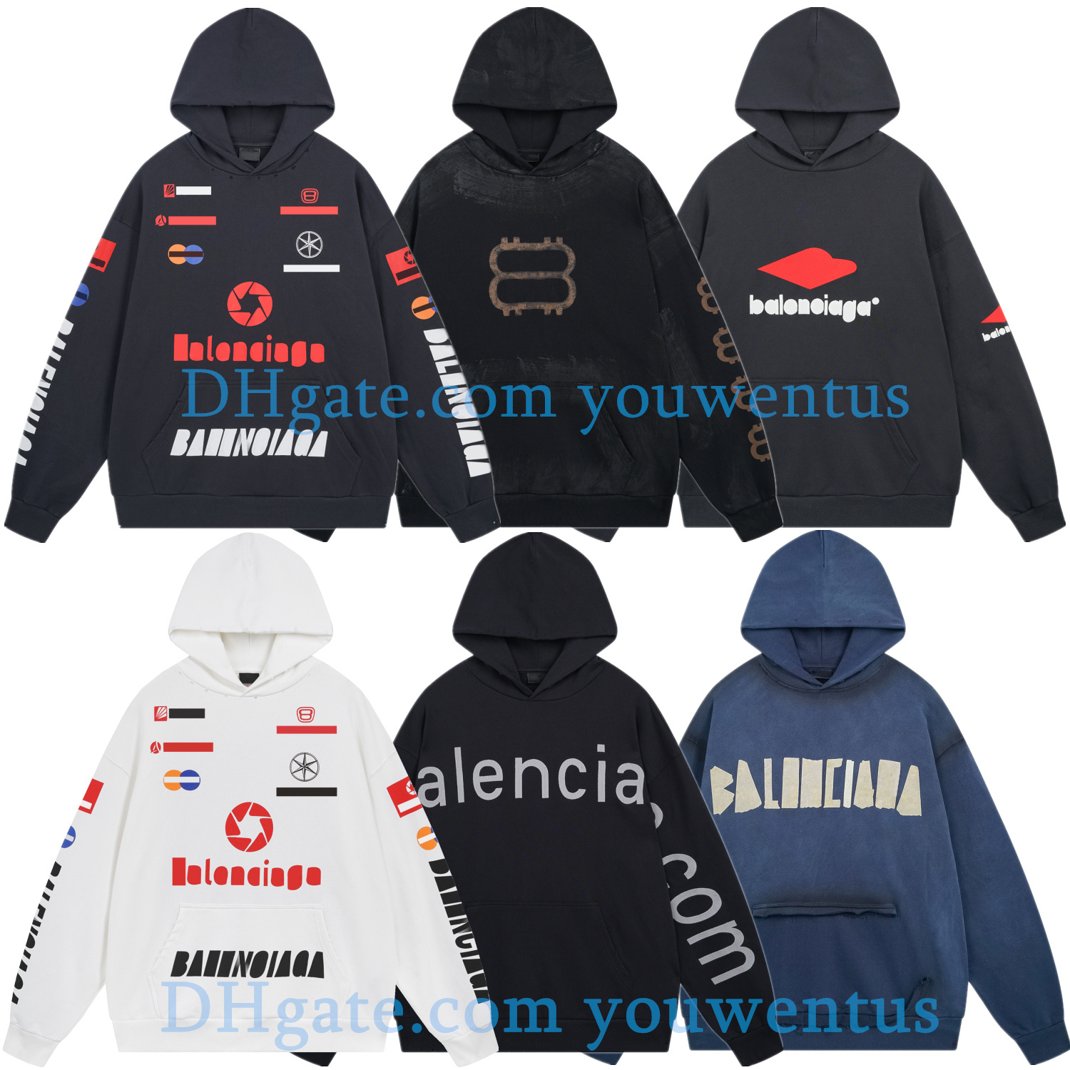 Hommes Hoodie pull ample pull pull couple style tops dames Hoodie tissu de haute qualité euro Hoodie les gens forts peuvent également porter