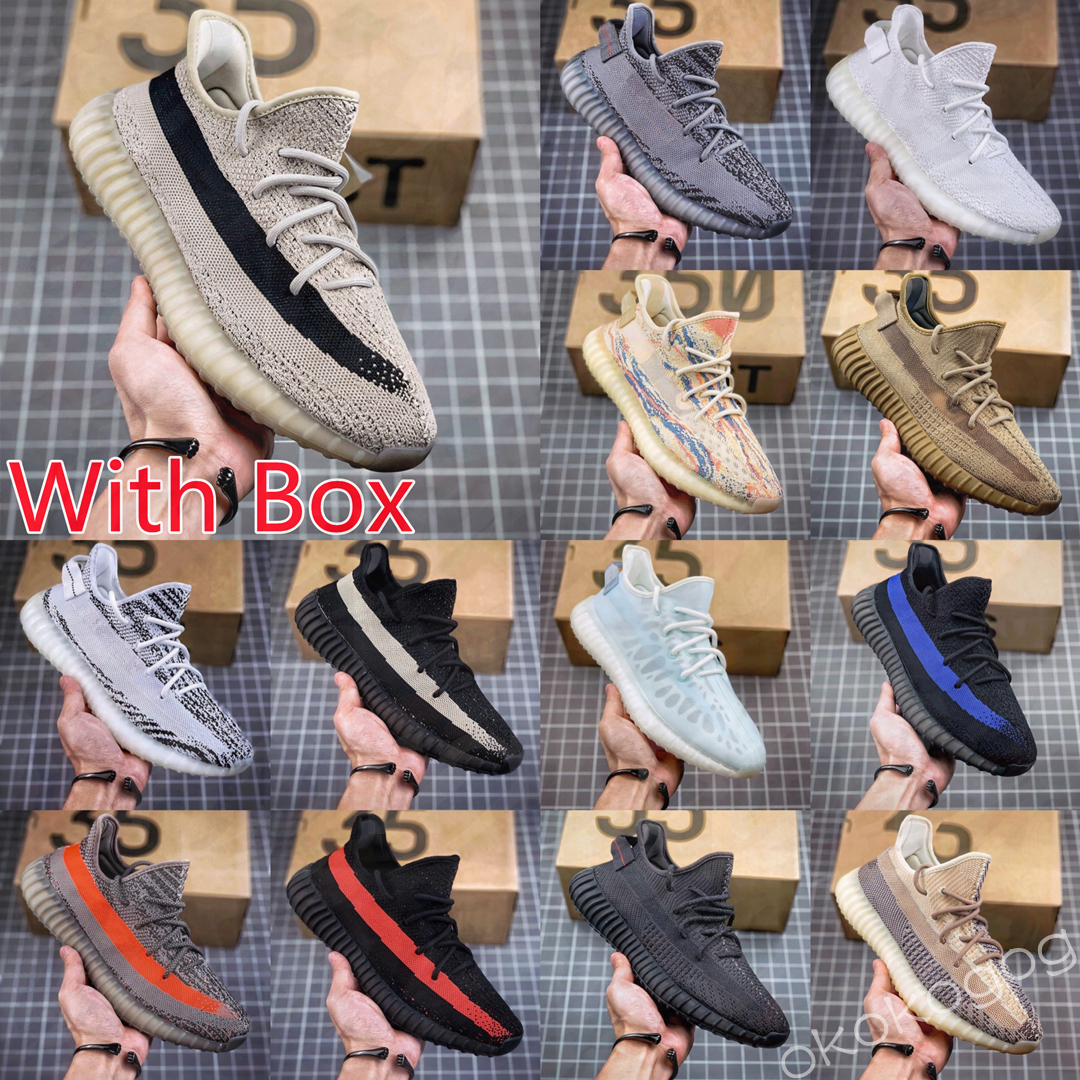 

2023 V2 Static Reflective''yezzies''350 Running Shoes Beluga 2.0 Sesame Butter Semi-frozen Yellow Cream White Zebra yeezzy 35 v3 Men Women Sneakers boots dr, #11