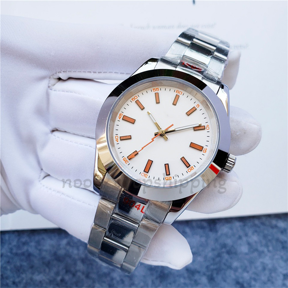 Mens Watch Automatic Mechanical Watches With box Luxury Classcal Wristwatches Round Stainless Steel Folding Buckle Watch Big Dial Auto Date Watch-image-857378721