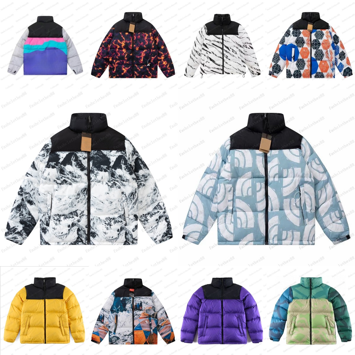 Unisex Embroidered Down Jackets for Men & Women - North Style Winter Coats