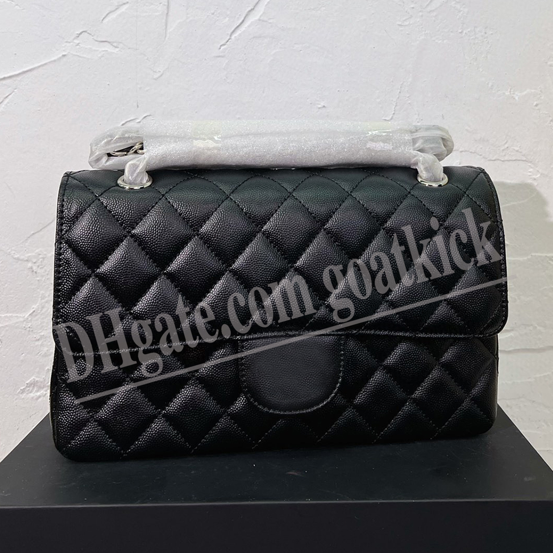 

Designer 7A Classic Flap Chain Shoulder Bag Women Grain Leather Fashion Handbags Bags Cross Body Handbag Shoulder Chain Bag Clutch Flap Totes Bags Wallet Check, 1/cream /gold logo