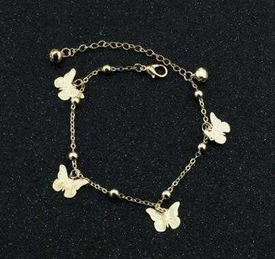 

Anklets Gold Bohemian Anklet Beach Foot Jewelry Leg Chain Butterfly Dragonfly for Women Barefoot Sandals Ankle Bracelet Feet 2d4 2 308V