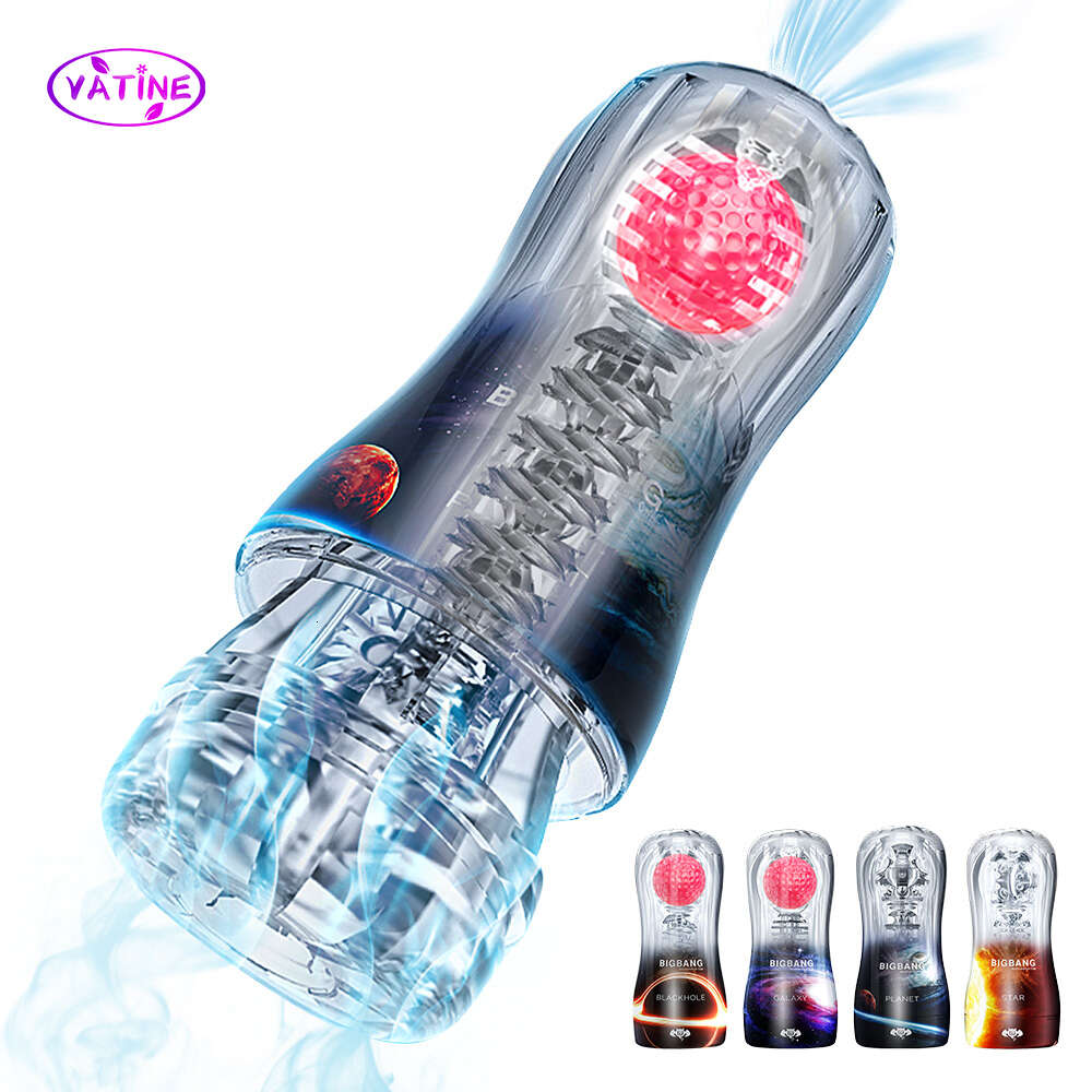 Masturbateur Transparent pour homme, pompe à succion du gland, jouets sexuels pour hommes, exercice d'agrandissement de la chatte réelle, Vaginal artificiel