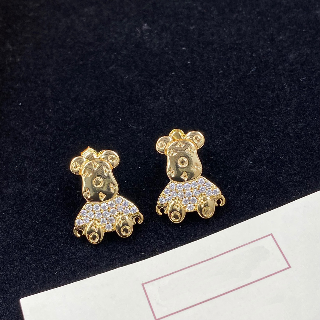 

Luxury designer jewelry fashion female Charm Wedding Panda earrings specially designed jewelry top quality