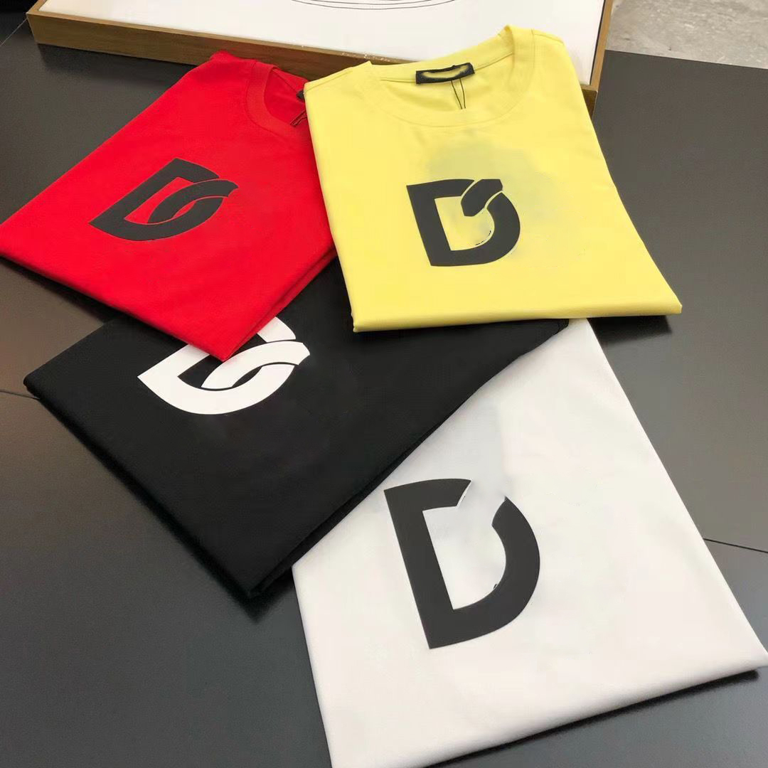 

Mens T-Shirts France latest spring summer Paris Gradient letters Tee t shirt fashion hoodies men women casual cotton T-Shirts, White