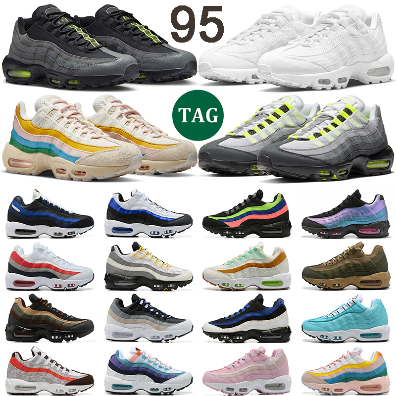 

men women 95 Running Shoes max 95s air Triple White Black Gold Neon Red Tour Yellow Navy Dark Army mens trainer Sports Sneakers size 36-45, # 8
