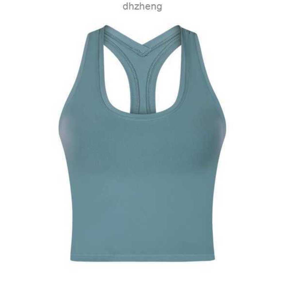 

Sweatshirts New Women Tank Lululemens Tops Camis Short Solid Color Yoga Vest y Shaped Back Moisture Absorption Sweat Wicking Gym Sport Running Fitnessgtze