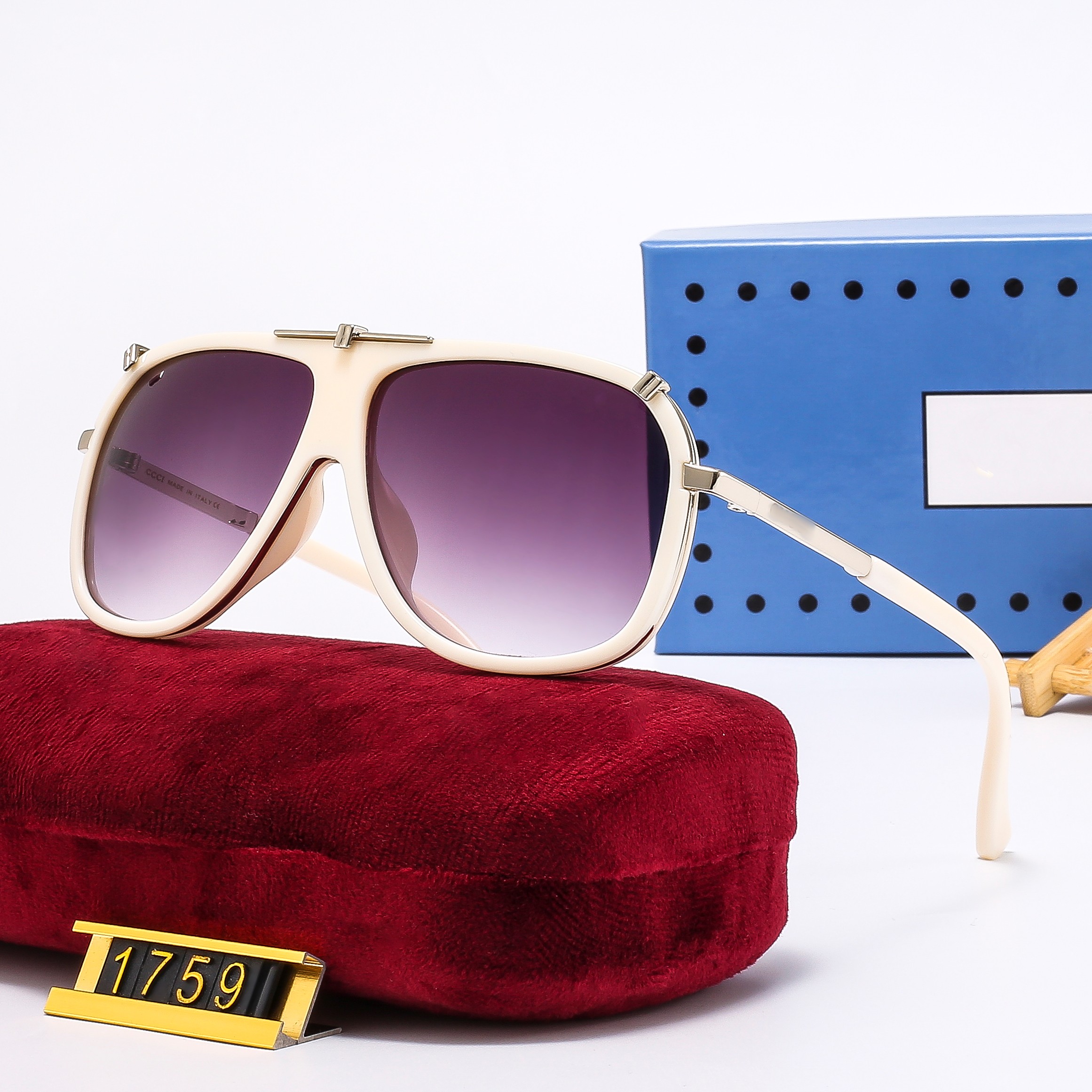 

Luxury designers sunglasses for Women unisex designer goggle beach sun glasses retro frame luxury design UV400 With Box