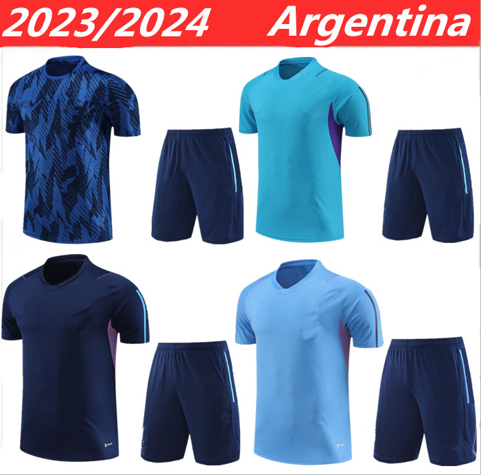 

3-star Argentina 23 24 TRACKSUIT Short Sleeve Training Set Football Shirt MARADONA DI MARIA23/24 Men Football Shirt Set Uniform, Multi