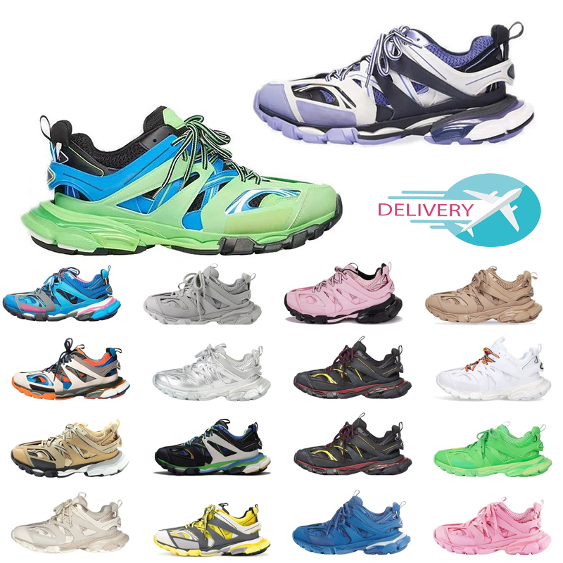 

Luxury brand Designer Mens Women Casual Shoes Track 3.0 Triple white black Tracks trainers 2 Beige Tess.s. Gomma leather Trainer Nylon Printed Platform Sneakers shoes, 15