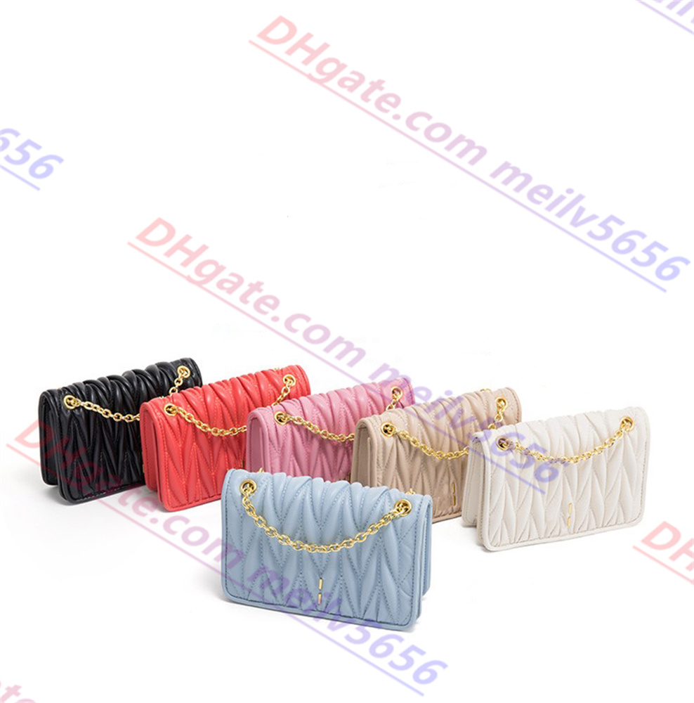 

fashion Top quality chain Shoulder Bags soft sheep leather handbags Luxury designewallet womens Cross body bag Hobo Totes Cosmetic Bag purse Clutch Bags, White