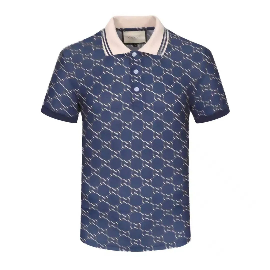 

Designer men's short sleeved polo shirt fashion embroidered letters business classic shirt skateboard casual wear T-shirt M-3xL