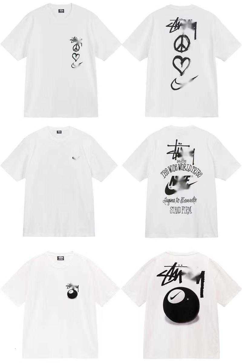 

Designer Luxury fashion brand stussys Classic Mens And Womens T Shirt Dice pattern printed alphabet Summer High Street Trend Tee hn04