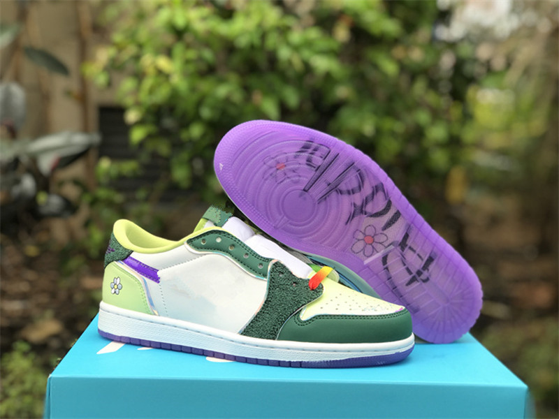 

Shoes Motorcycle Boots 1 Low Doernbecher Green Court Purple-white-barely Volt-sail Fd9665-351 Leather Designer