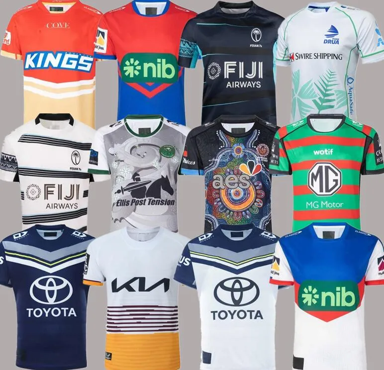

2023 Fiji Druya Rugby Knights jersey Golden Coast Mustang Titan Dolphins Fiji Sydney Rabbitos home and away traditional North Queensland native shirt S-5XL