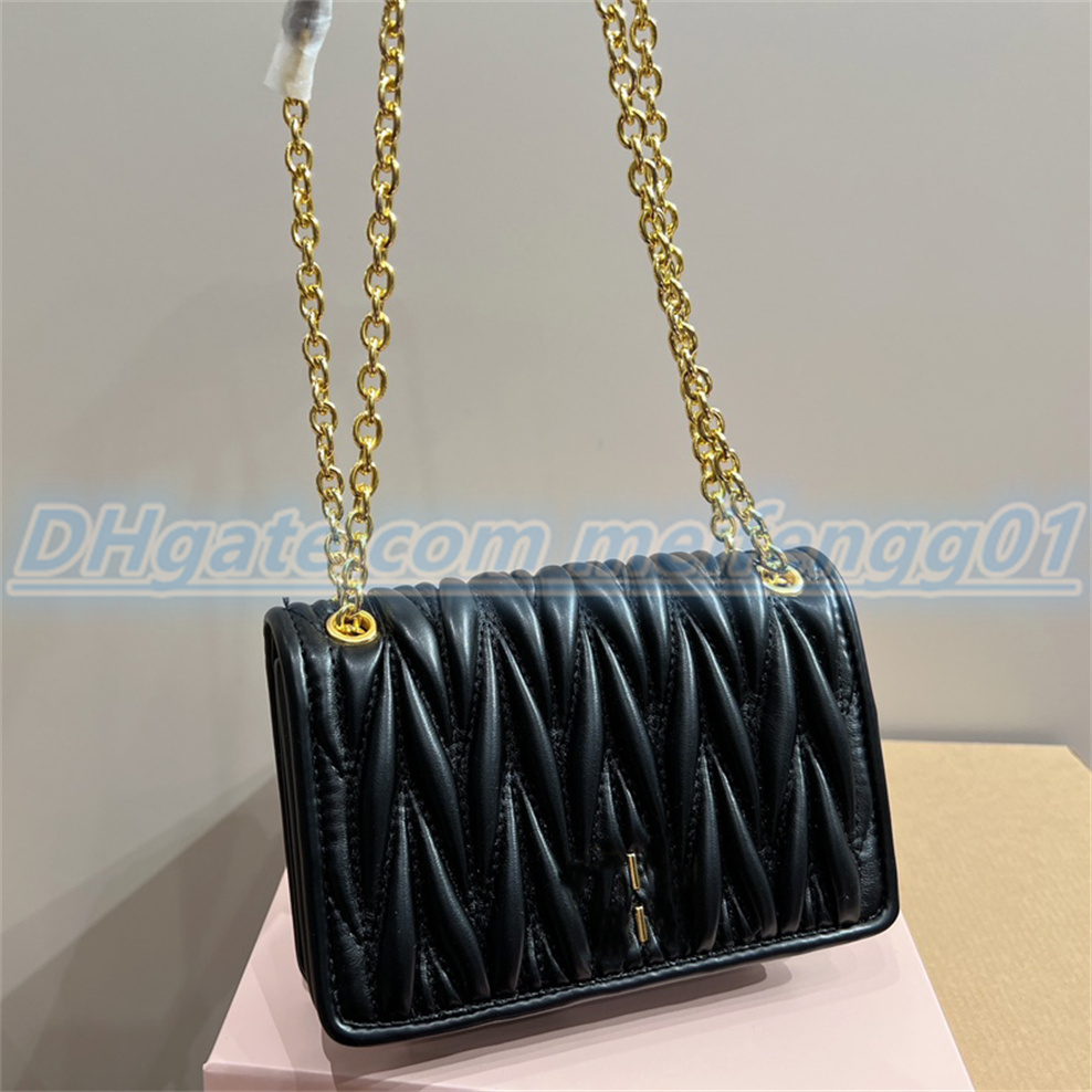 

Fashion High quality chain Shoulder Bags soft sheep leather handbags Luxury designewallet womens Cross body bag Hobo Totes Cosmetic Bag purse Shoulder Bags, Black