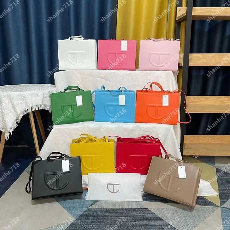

2 sizes Telfars Designer Shoulder Crossbody Bags Women Shopping Bag PU Leather Handbags The Tote Bag Lady Purses Mini Totes Wallets, Add box + dust bag