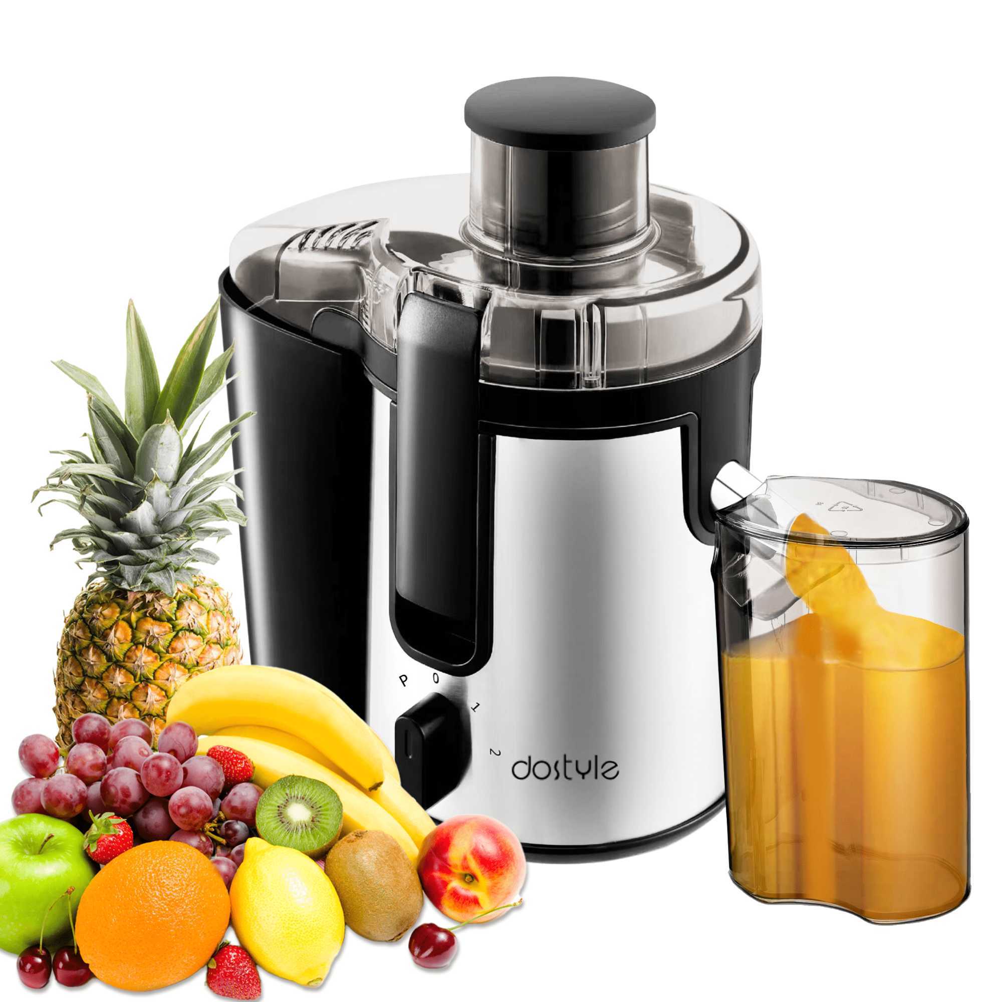 

Juicers Juicer Machines Slow Masticating Juicer 2 Speeds Stainless Steel Juicer Extractor with Higher Juice Yield Anti-drip Function D Z0408