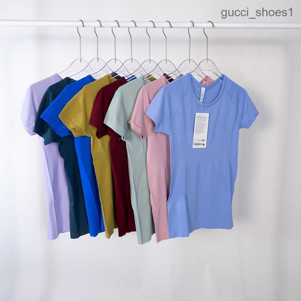 

t shirts swiftlys tech 1.0 yoga lululemens womens sports wear ladies short-sleeved T-shirts moisture wicking knit fleece high elastic fitness Fashion Tees