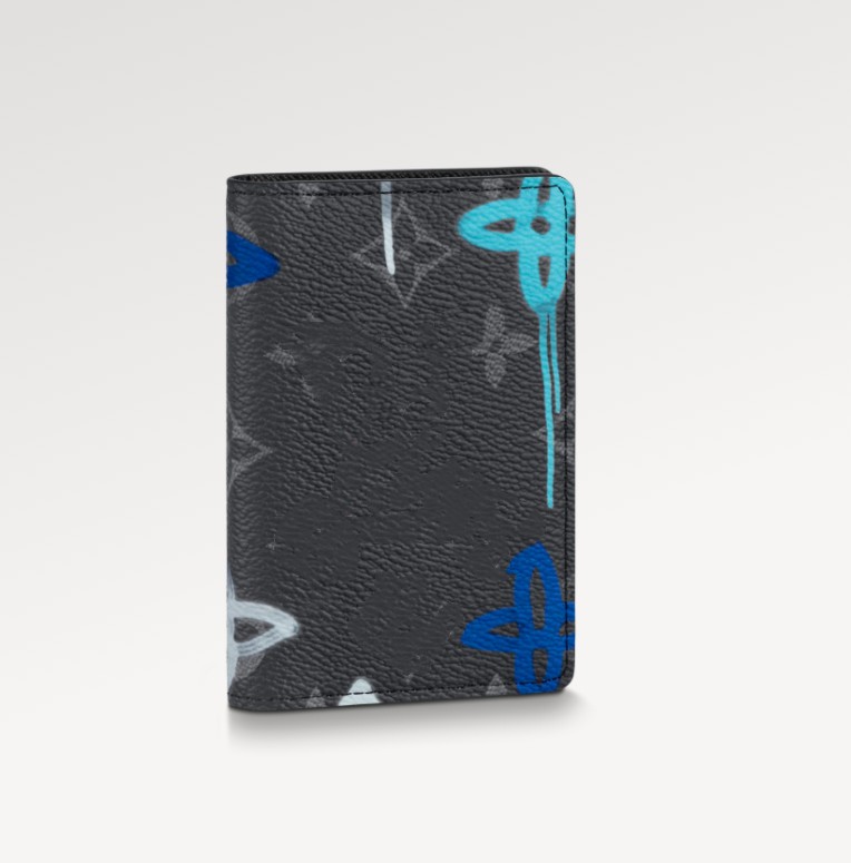 

Men's New Short Wallet with Cowhide Embossed Vertical Fold M81817 Pocket Wallet