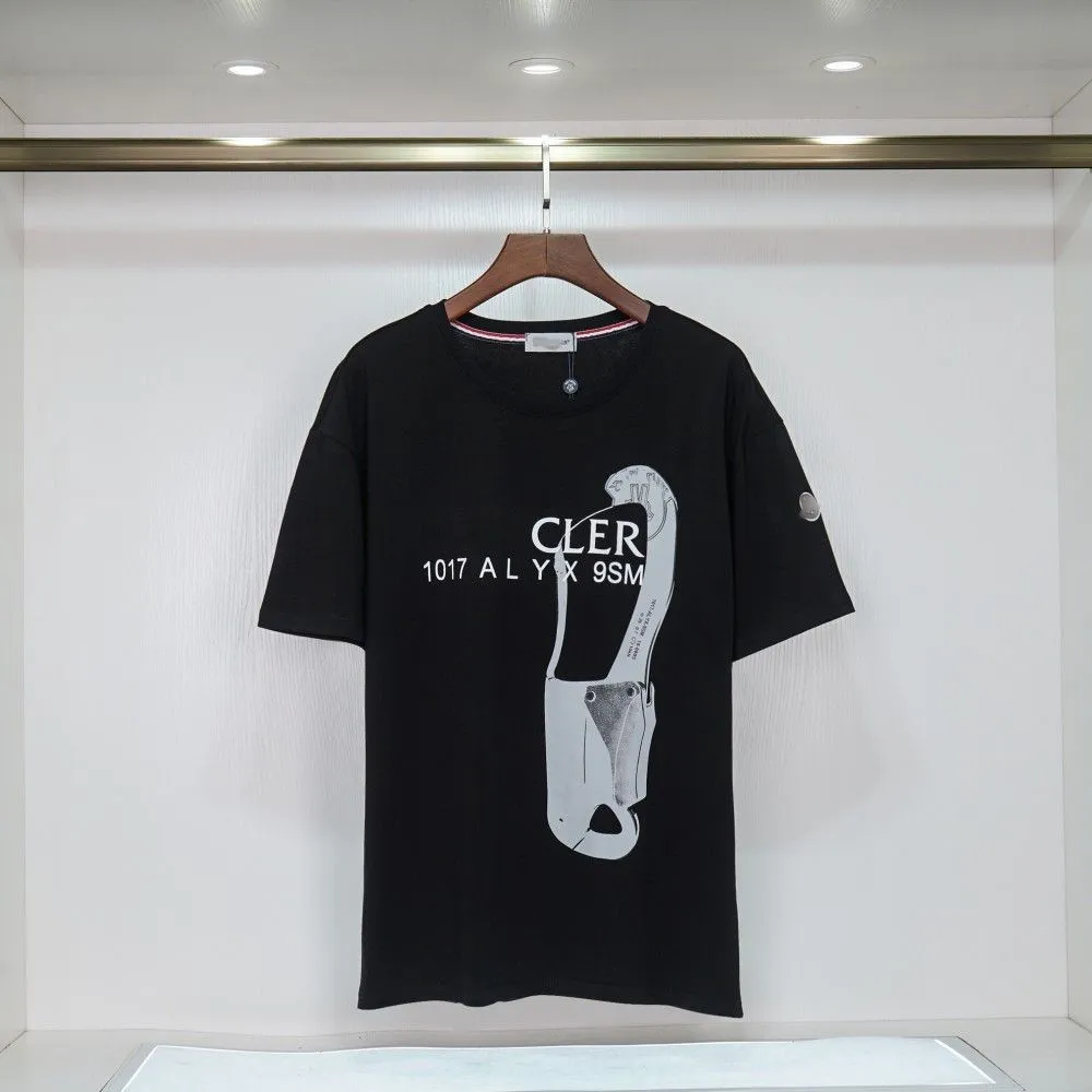 

Mens T-shirts Embroidery design printed T-shirt summer crewneck undershirt outdoor breathable cotton printed couple clothing