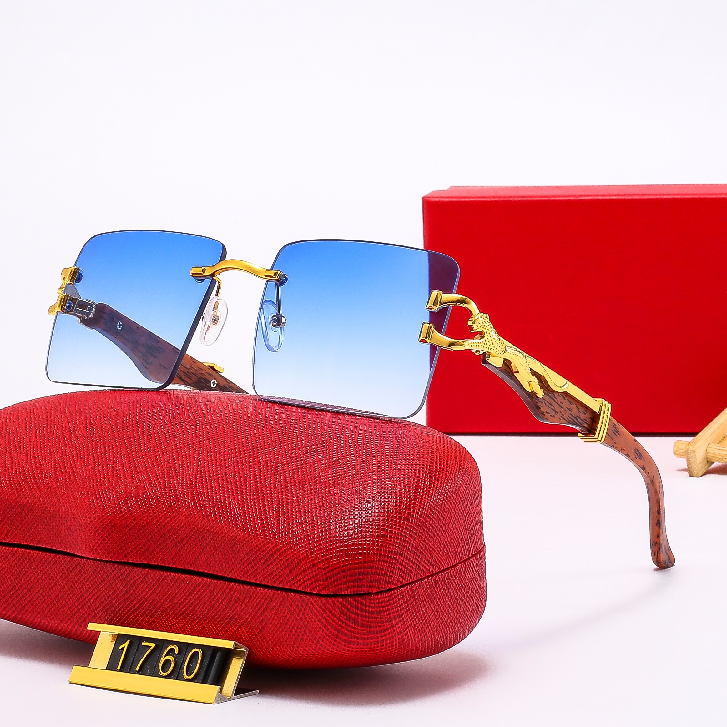 

2023 Classic Retro Designer vintage Sunglasses Fashion Trend Frameless Sun Glasses Anti-Glare Uv400 Casual Eyeglasses For Women