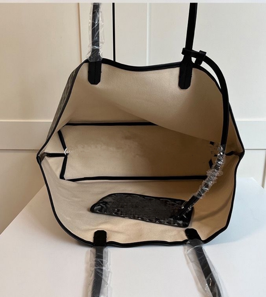 

France Style Letter Women Messenger Bags Lager Capacity Outer Totes Brand Women's Shoulder Bags Crossbody Female Outdoor Handbag Purses With Wallet Two Size, Black