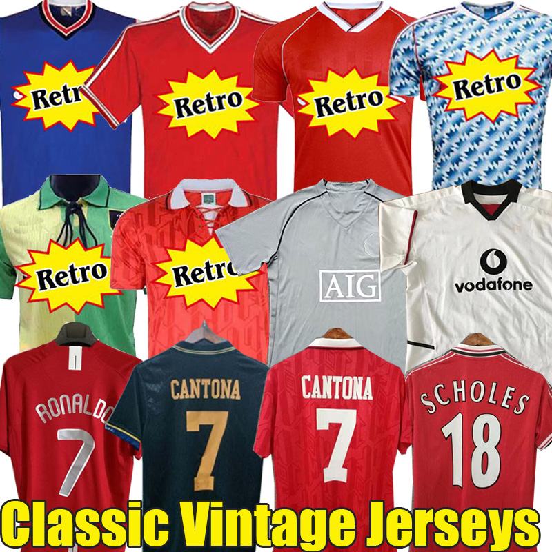 

Man Retro Soccer jerseys 1992 2007 08 94 98 99 86 88 1990 2002 2003 2008 2009 v.NISTELROOY GIGGS SCHOLES Beckham RONALDO CANTONA Solskjaer goalkeeper, 1994 away