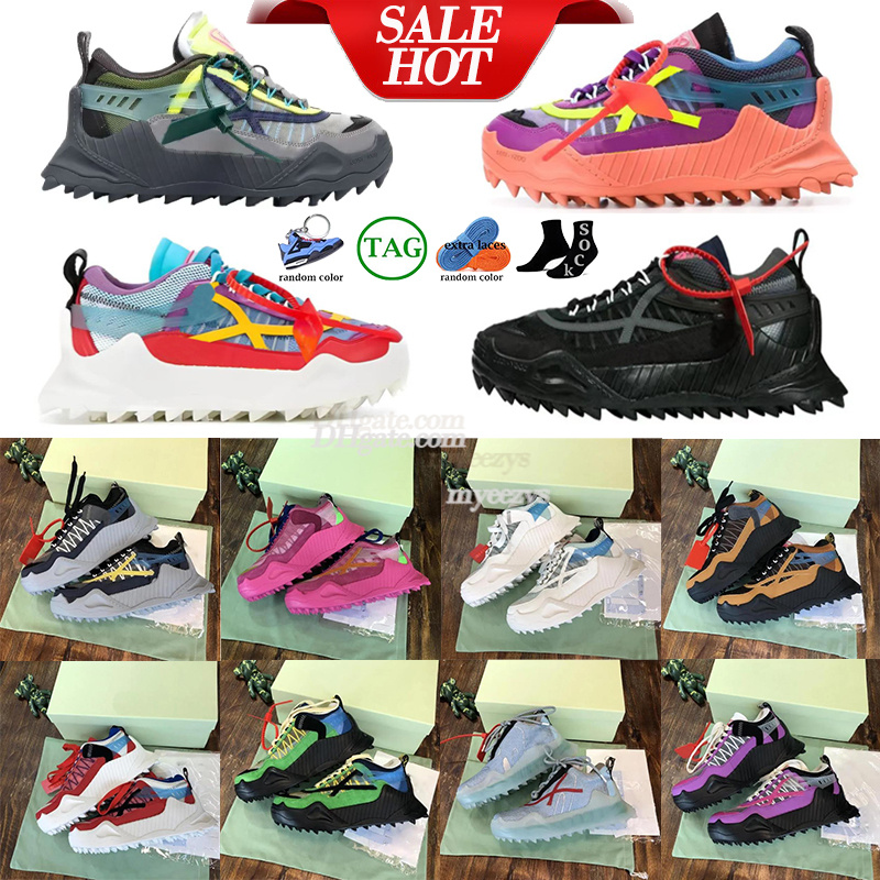 Odsy 1000 Designer Casual Shoes Men Women OW Luxury Stitching Sneakers Arrow mark Breathable Comfortable Leather Trainers size 36-45-image-919460412