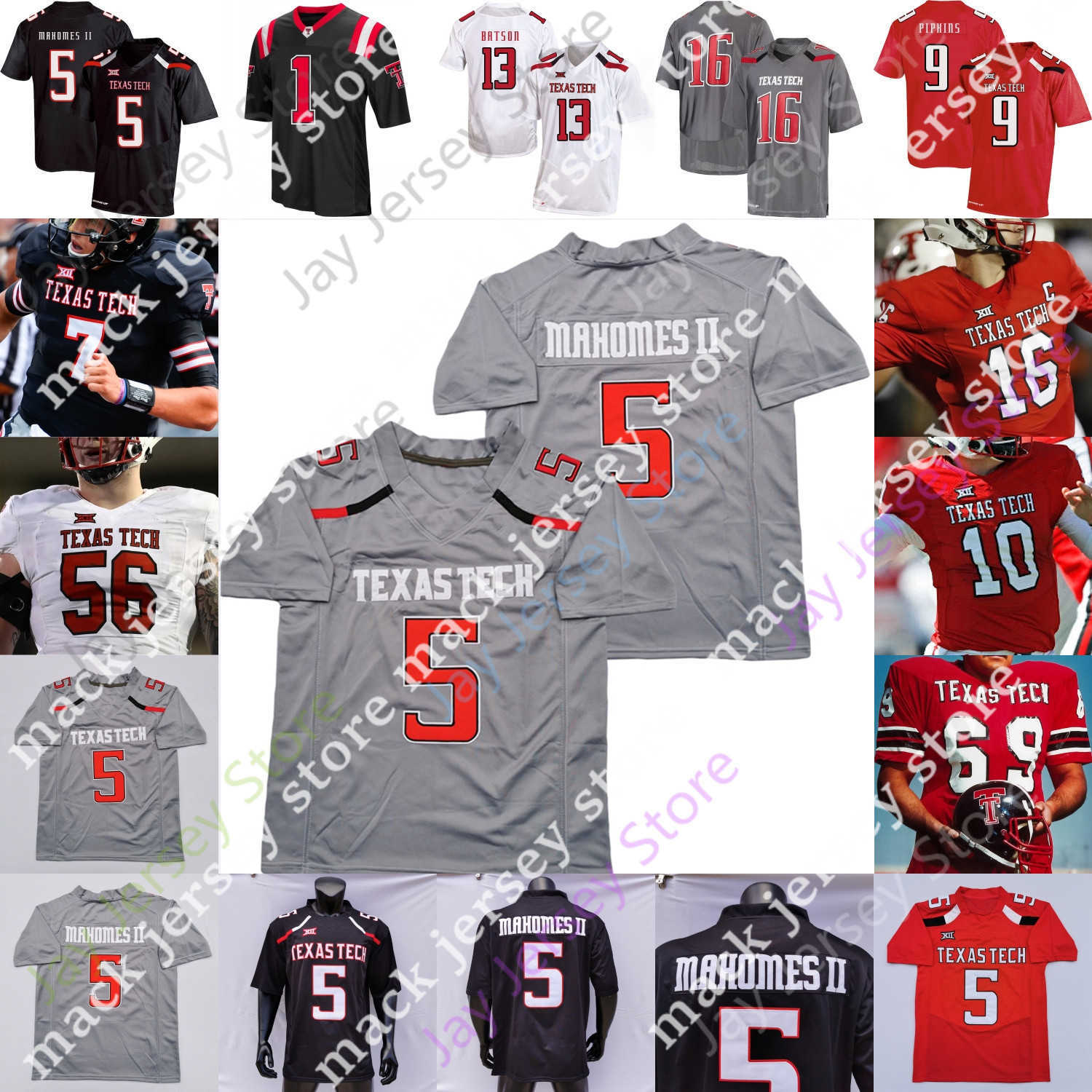 

Texas Tech TTU Patrick Football Jersey College Patrick Mahomes II Donovan Smith Tahj Brooks Jerand Bradley Fouonji Blidi Wilson Pearson Jr. Thompson Martinez I Price, White v