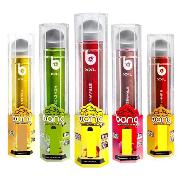 

bang xxl 2000 Puffs Device Disposable Electronic Cigarettes Vape Pen 800mAh Battery 50mg Pods Prefilled Vapors Kit Delivery Duty Paid 24 Flavors