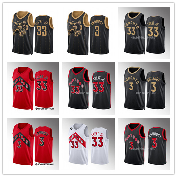 

Basketball Jerseys Gary Trent Jr. OG Anunoby Toronto''Raptors''Men 2022-23 City Authentic Jersey